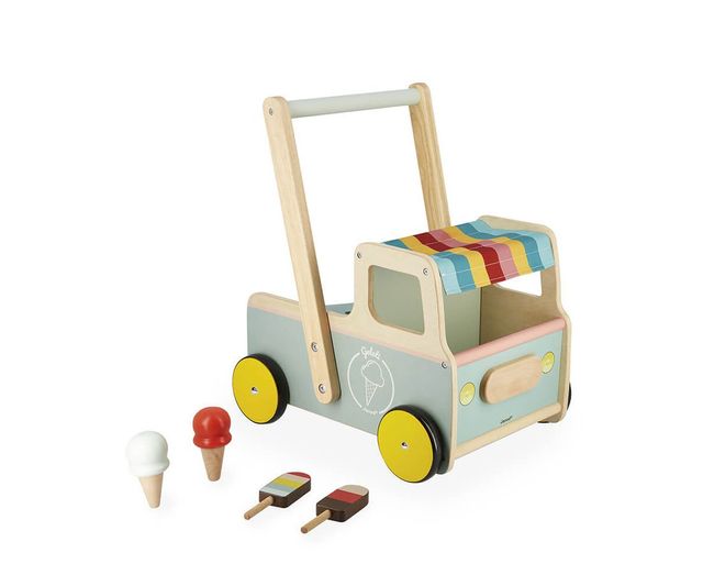 Andador Bebé Carrito Helados Madera