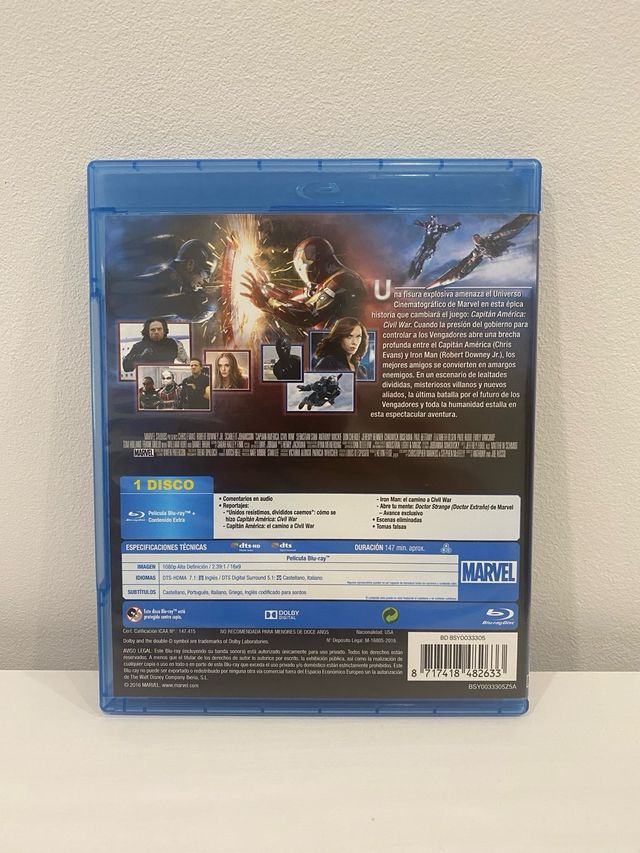 Capitán América: Civil War Blu-ray