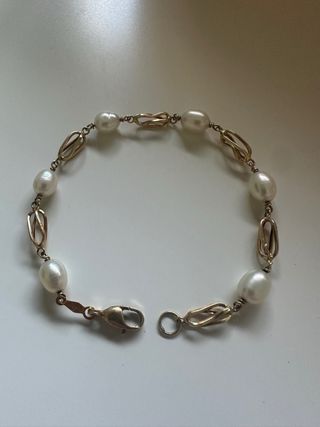 Pulsera Oro 750 Perlas Barrocas
