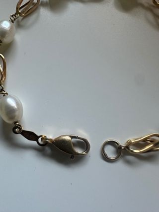 Pulsera Oro 750 Perlas Barrocas