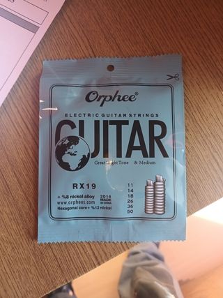 Pack de 4 juegos de Cuerdas de  Guitarra Eléctrica