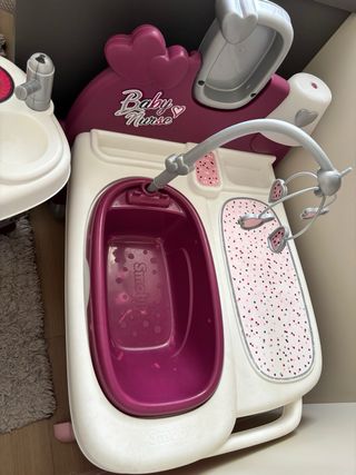 Bañera y cambiador para muñecas