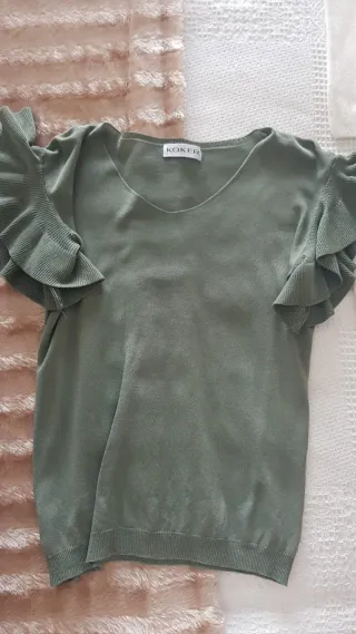Jersey Koker manga corta verde oliva
