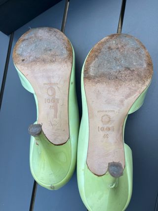 Zapatos tacón Lodi talla 39 verde