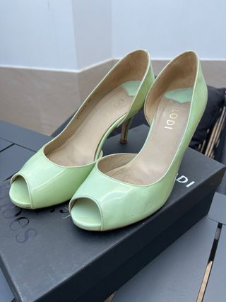 Zapatos tacón Lodi talla 39 verde