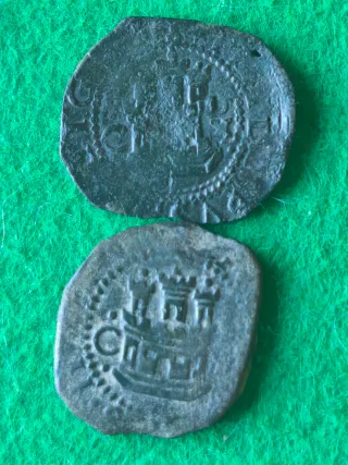 2 Monedas Felipe II 2 Maravedis Cuenca