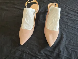 Zapatos Unisa tacón slingback beige T41