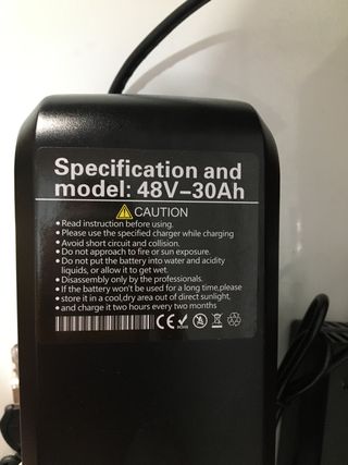 Batteria per bici elettrica 48V 30Ah + caricabatterie