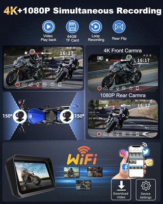 Carplay Android Auto para Moto 4K