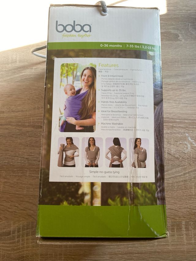 Fular Porteo Boba Elástico Naranja