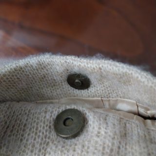 Borsa vintage beige con catena