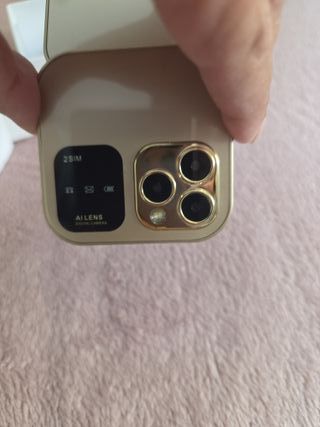 Teléfono Miniatura i16 Pro Dorado