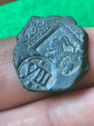 Resello Coruña Felipe IV venera