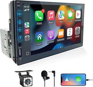 Radio 1 DIN Pantalla CarPlay Android Auto