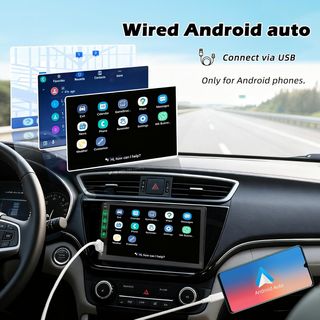 Radio 1 DIN Pantalla CarPlay Android Auto