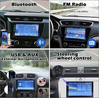 Radio 1 DIN Pantalla CarPlay Android Auto