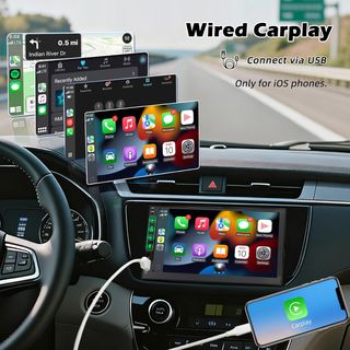 Radio 1 DIN Pantalla CarPlay Android Auto