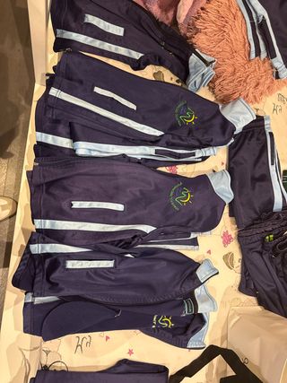 Chándal uniforme escolar azul