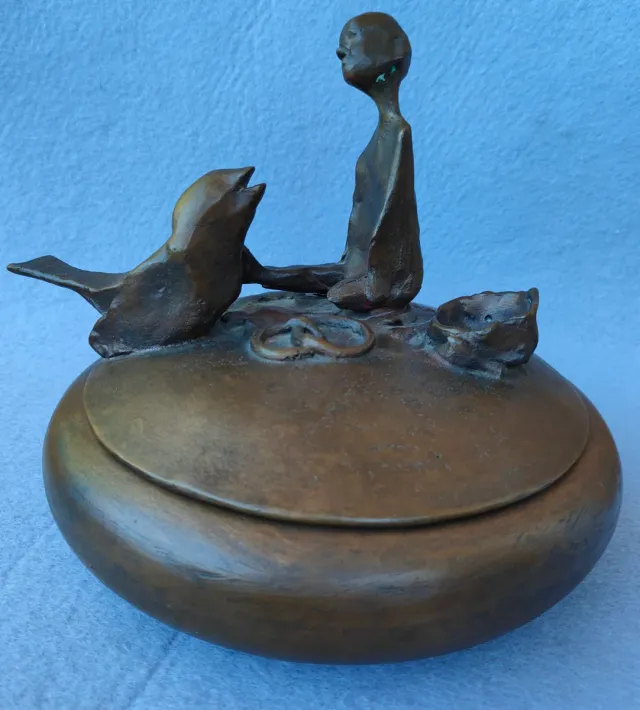 Scultura in bronzo firmata, tiratura limitata