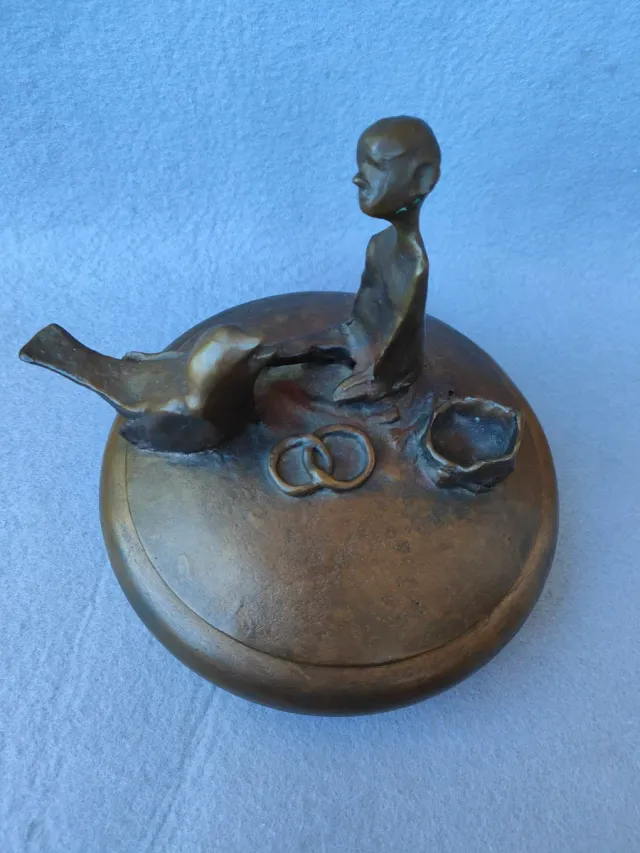 Scultura in bronzo firmata, tiratura limitata