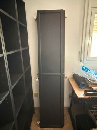 4 x Puerta Oxberg/Billy Negras Opacas Ikea