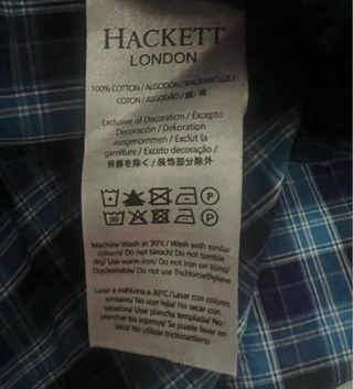 Talla S. Camisa 100% algodón HACKETT LONDON 