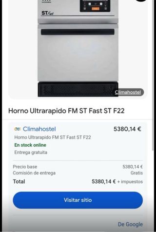 Horno Rápido FM STFast 22
