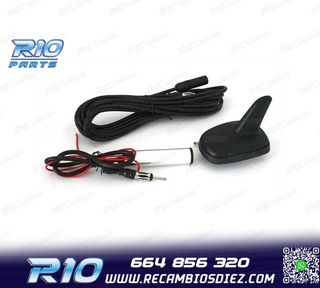 ANTENA ALETA DE TIBURÓN CON AMPLIFICADOR