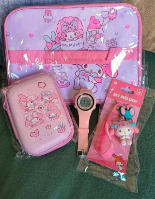 Set My Melody: Bolso, Reloj y Llavero