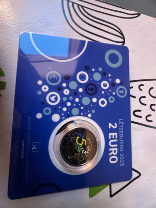 Luxemburgo 2025 Moneda 2 Euro 4 monedas