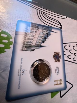 Luxemburgo 2025 Moneda 2 Euro 4 monedas
