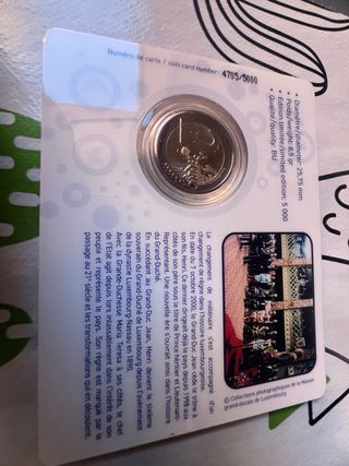 Luxemburgo 2025 Moneda 2 Euro 4 monedas