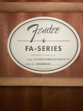 Guitarra Electroacústica Fender
