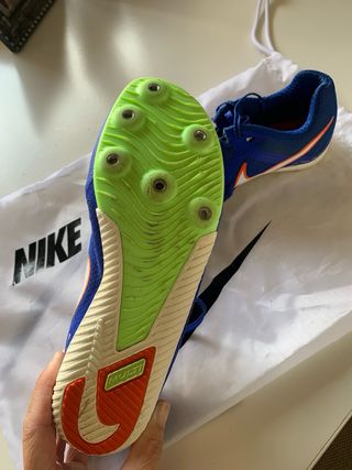 Zapatillas Clavos Nike Junior Azul Naranja