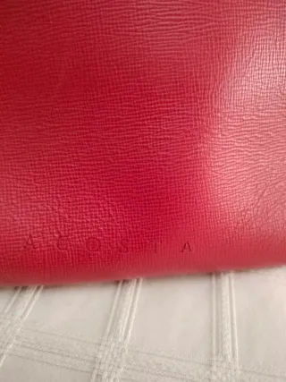 Bolso de piel rojo Acosta