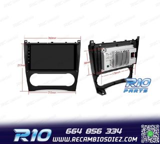 RADIO GPS ANDROID 13 PARA MERCEDES CLASE C W203 CLK W209 G W