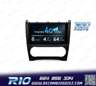 RADIO GPS ANDROID 13 PARA MERCEDES CLASE C W203 CLK W209 G W