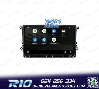 RADIO GPS ANDROID 12 PARA VW SEAT SKODA