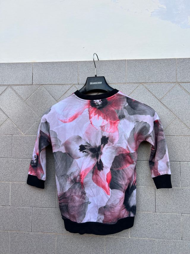 Maglione Adidas unisex fantasia floreale 5-6 anni