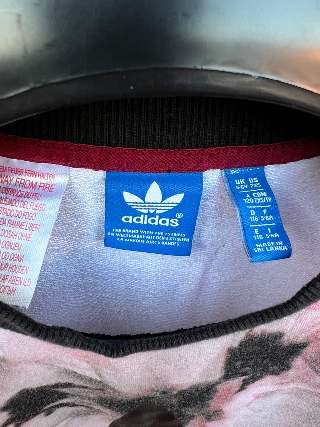 Maglione Adidas unisex fantasia floreale 5-6 anni