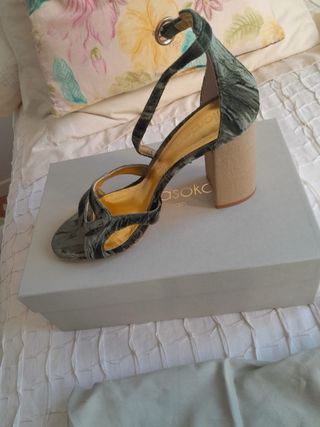 Sandalias tacón flordeasoka
