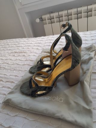 Sandalias tacón flordeasoka
