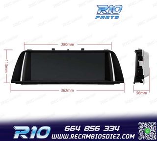 RADIO GPS ANDROID 12 PARA BMW F10 F11 10-12 CIC