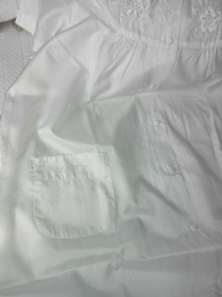 Conjunto bata y camisón blanco