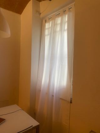 Cortina blanca + barra extensible blanca