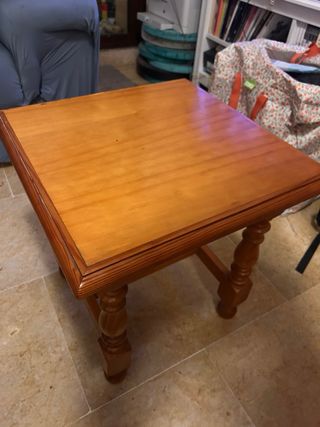 Mesita auxiliar madera maciza