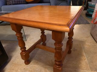Mesita auxiliar madera maciza