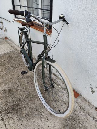 Bicicleta de paseo verde