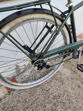 Bicicleta de paseo verde
