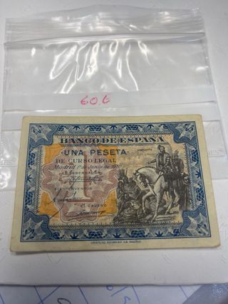 Billete 1 peseta Banco de España 1940